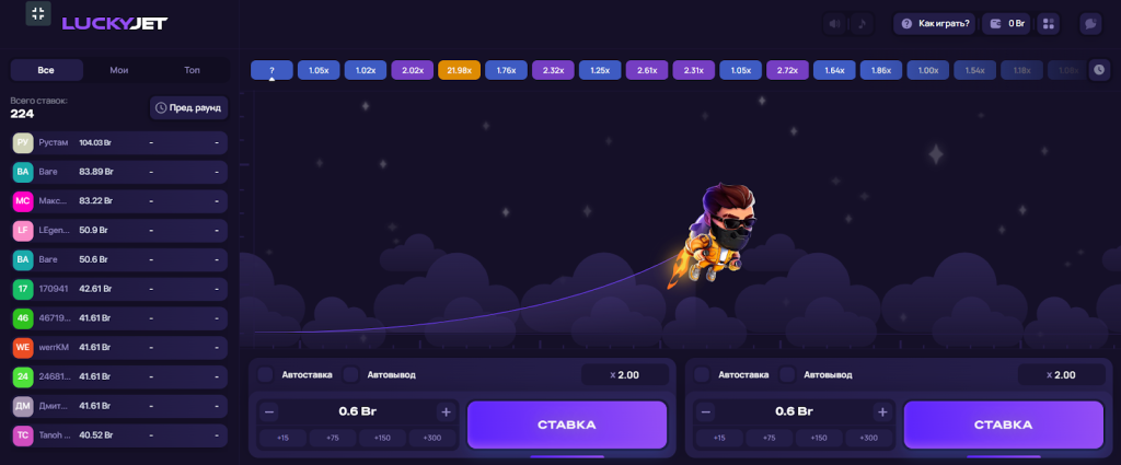 Lucky Jet демо режим